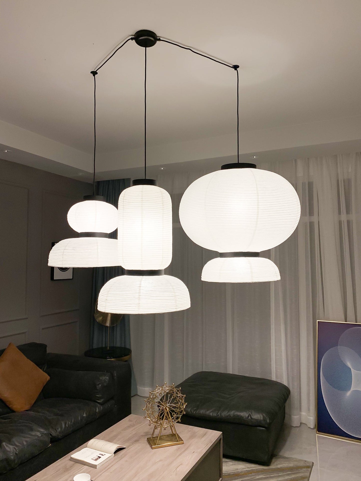 Rice Paper Lantern Pendant Lamp