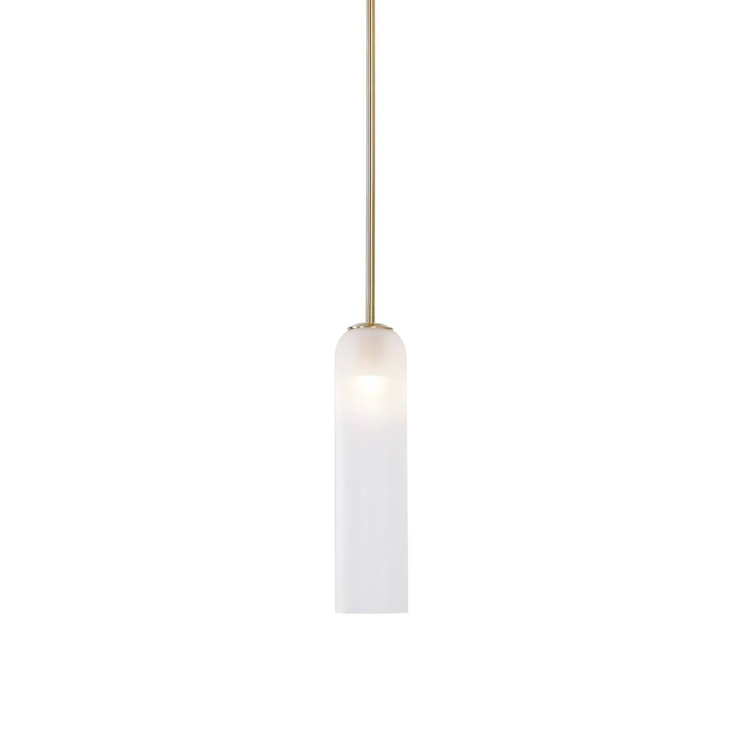 Long Tube Glass Pendant Light