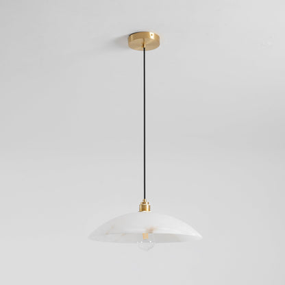 Alabaster Dome Pendant Lamp