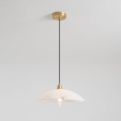 Alabaster Dome Pendant Lamp