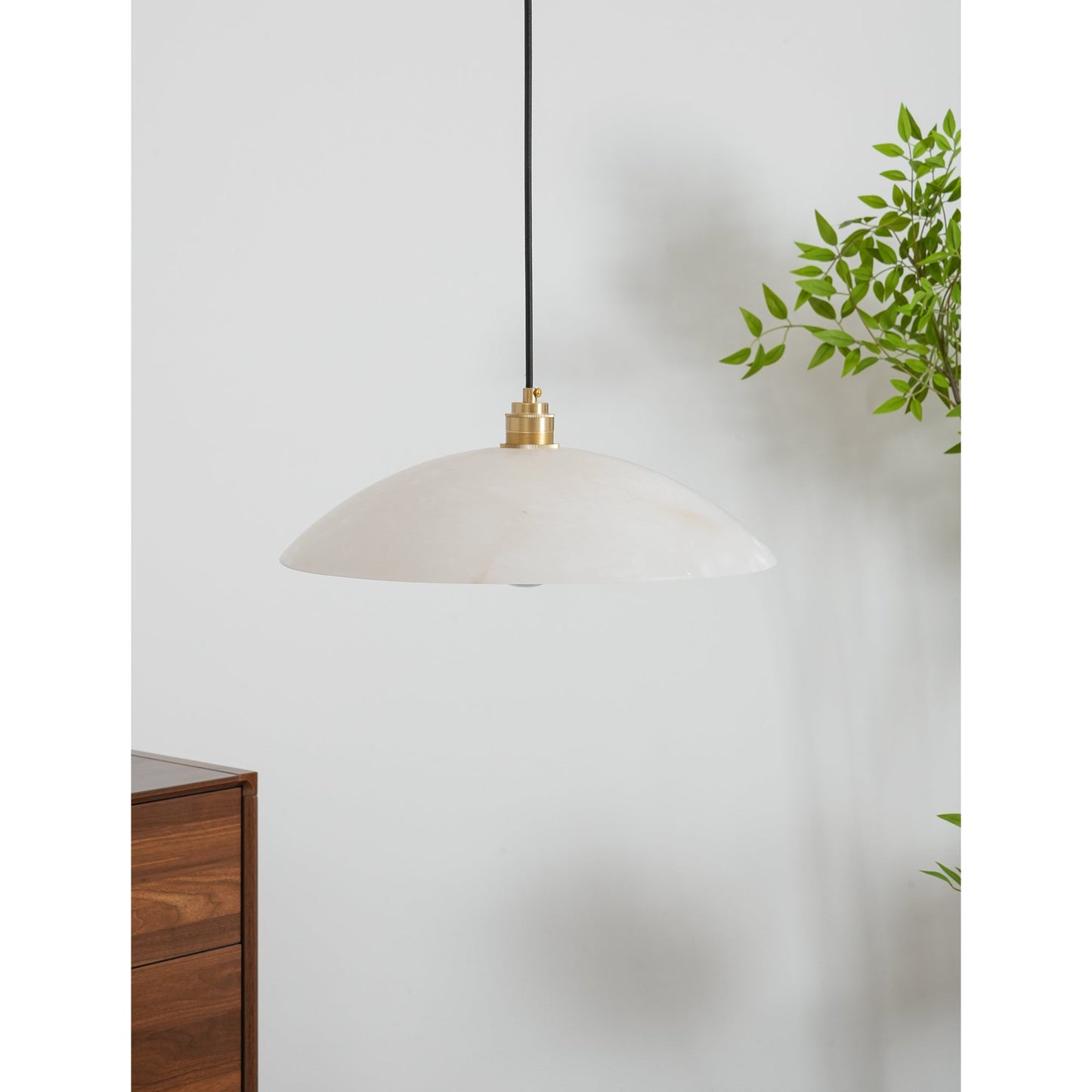 Alabaster Dome Pendant Lamp