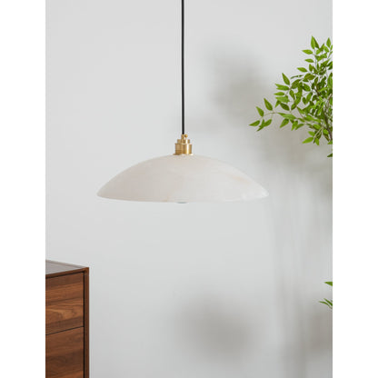 Alabaster Dome Pendant Lamp