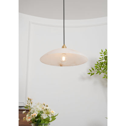 Alabaster Dome Pendant Lamp