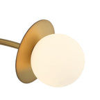Levi 4 Globe Chandelier 26", Aged Brass
