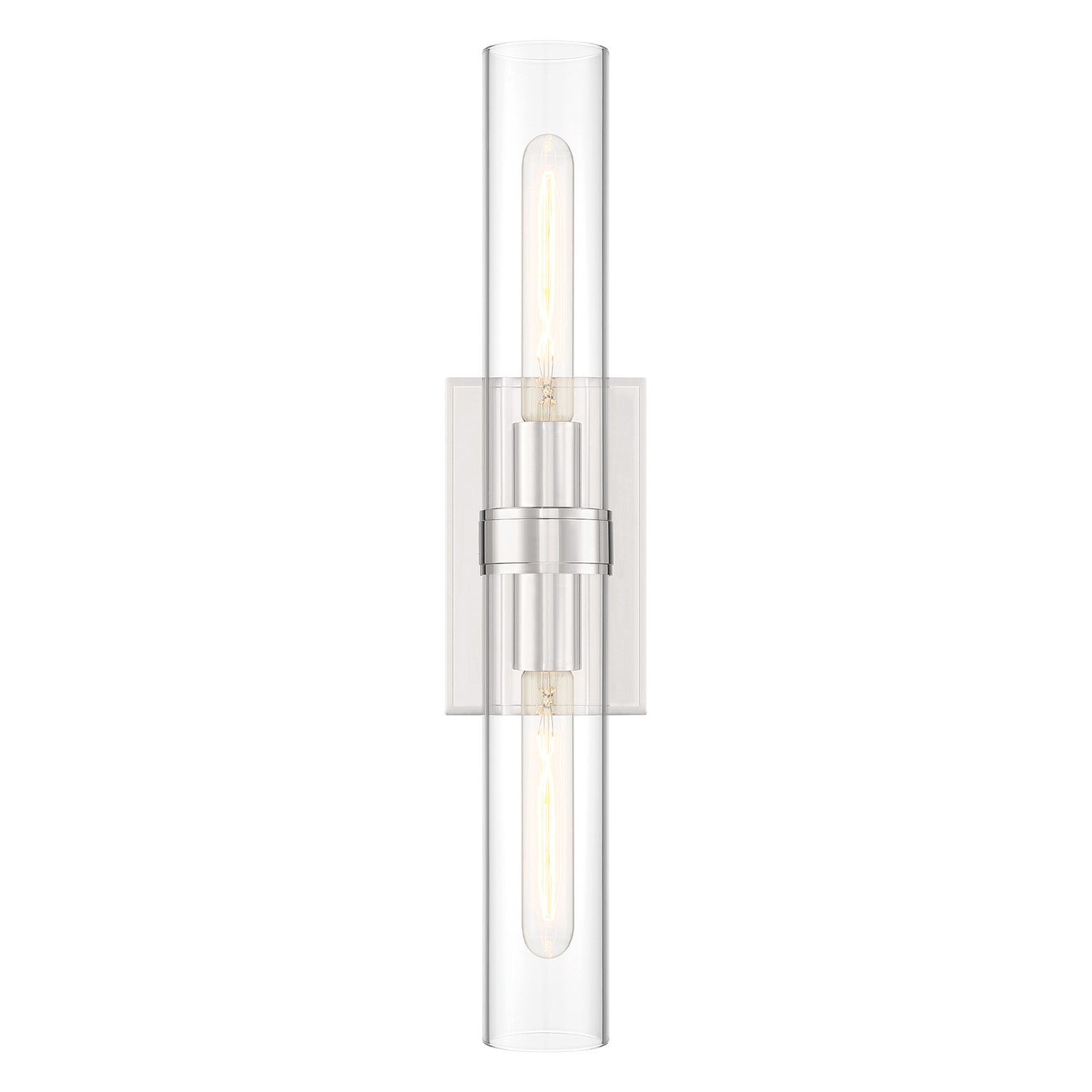 Sutton 2 Light Wall Sconce, Polished Nickel