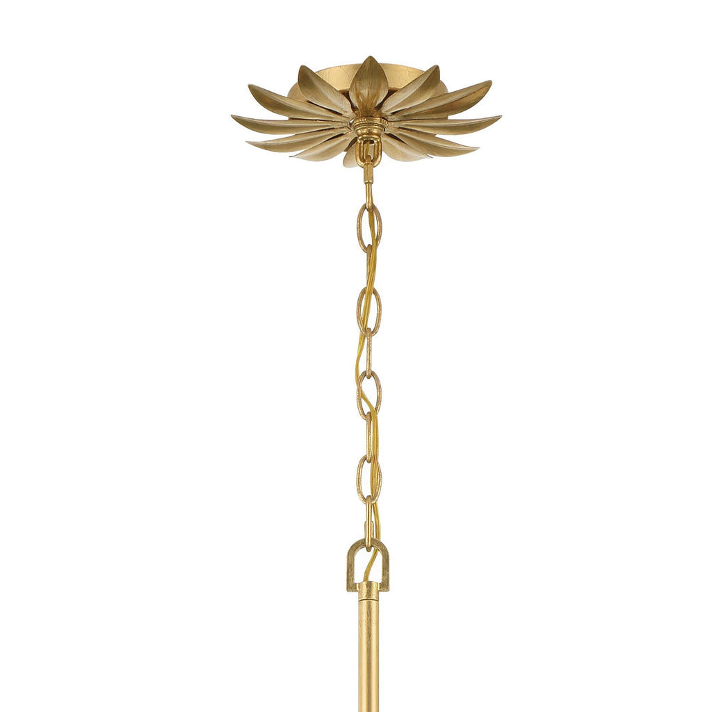Alice 6 Light Chandelier 32", Antique Gold