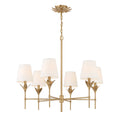Alice 6 Light Chandelier 32" Gold