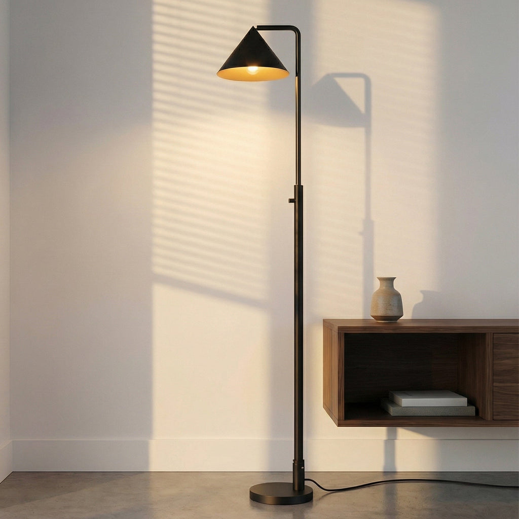 Juno Floor Lamp 59", Matte Black