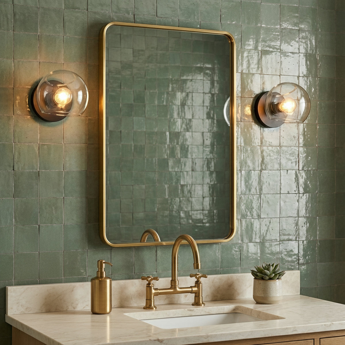 Flynn 1 Light Wall Sconce, Matte Black with Clear Glass