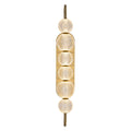 Evelyn Curved Arm LED Wall Sconce 28", Natural Brass