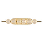 Evelyn Curved Arm LED Wall Sconce 28", Natural Brass