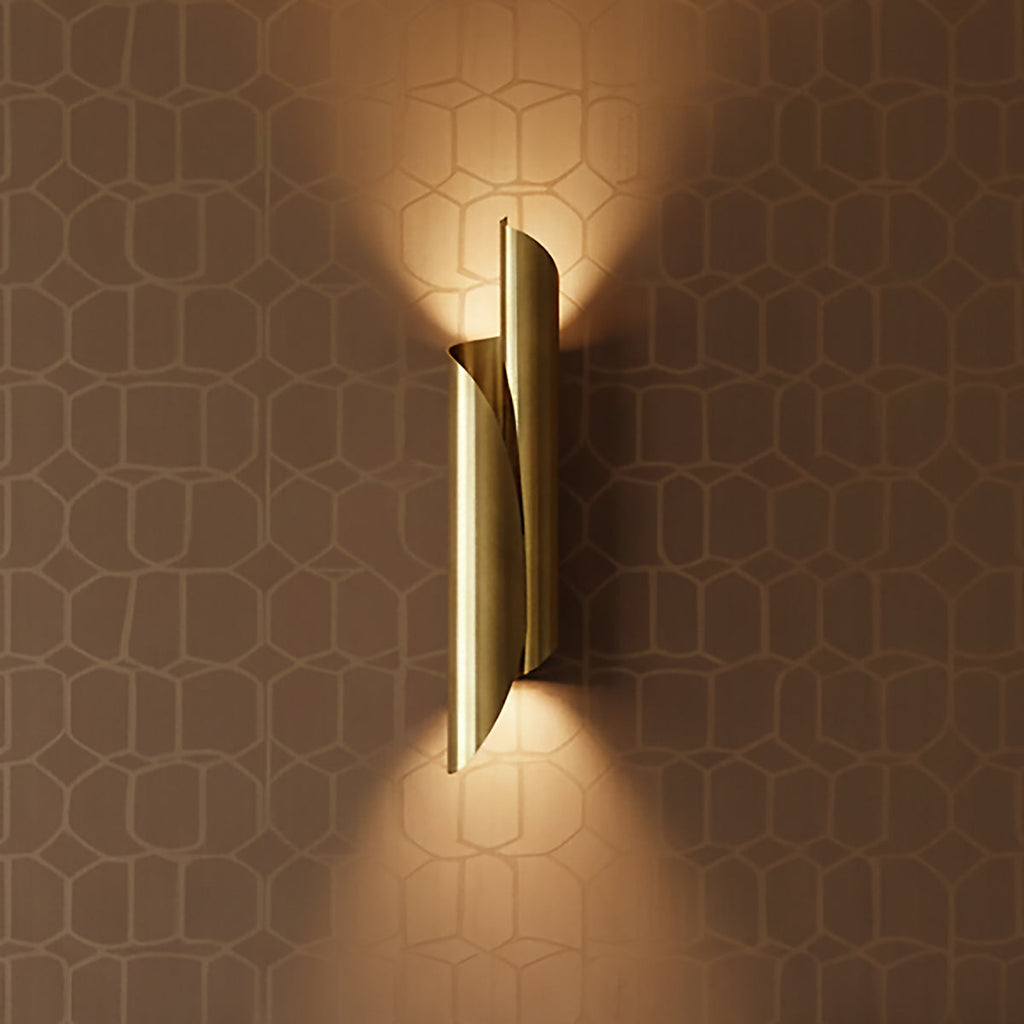 Isla Wrapped Wall Sconce 26", Vintage Brass
