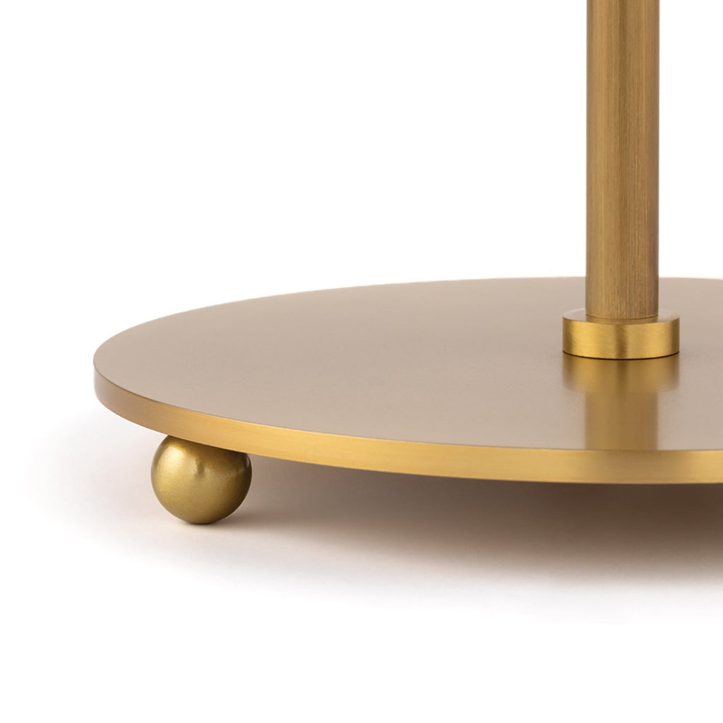 Faye Adjustable Table Lamp, Aged Brass