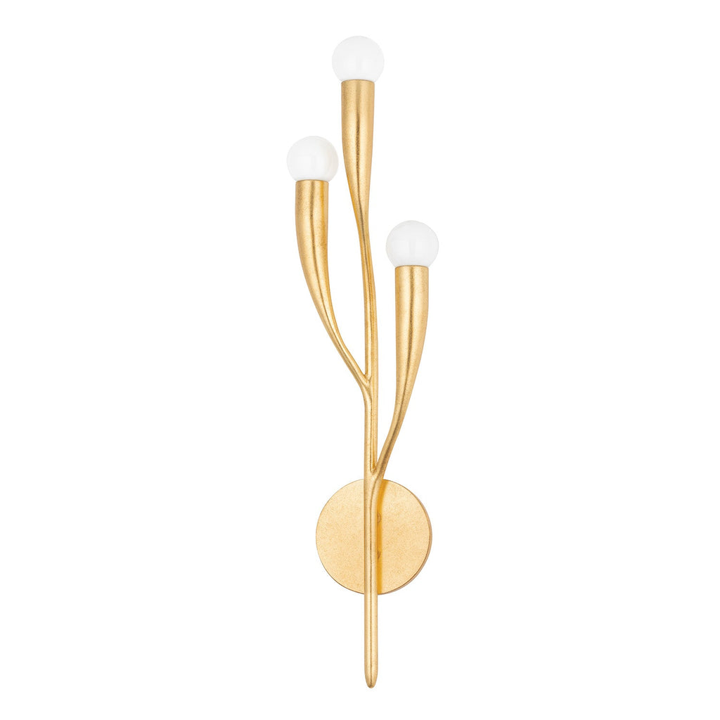 Anita Wall Sconce 24", Gold Leaf