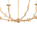 Aviva 6 Light Chandelier 40", Gold Leaf