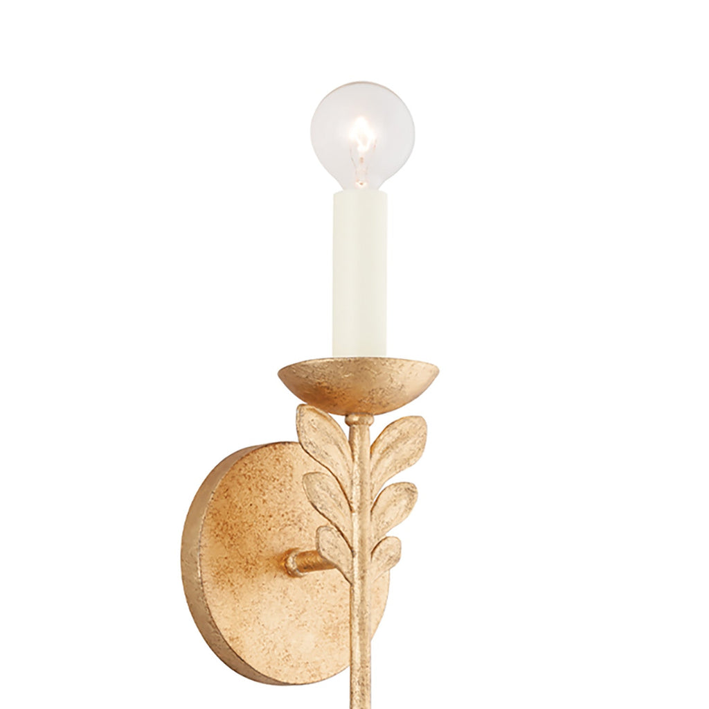 Aviva Wall Sconce 20", Gold Leaf