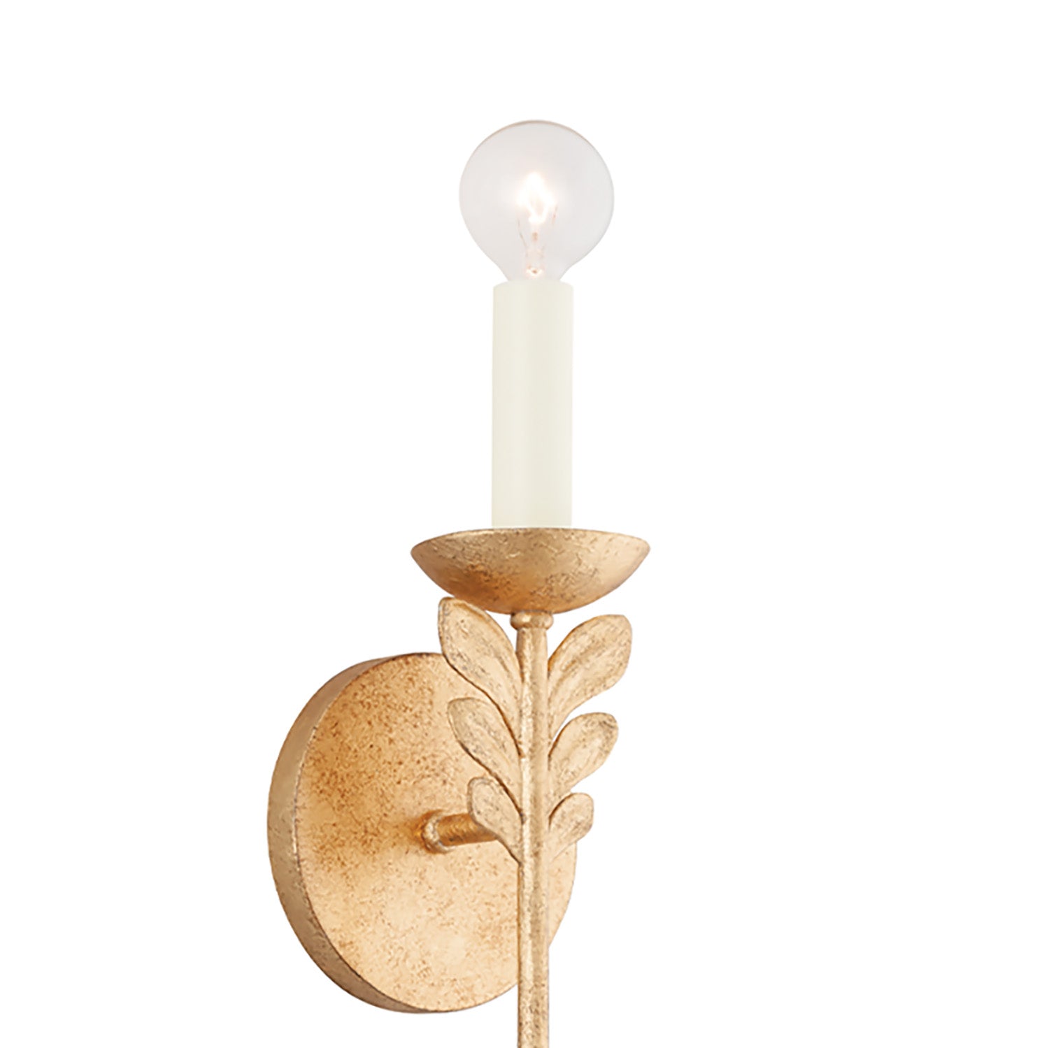 Aviva Wall Sconce 20", Gold Leaf