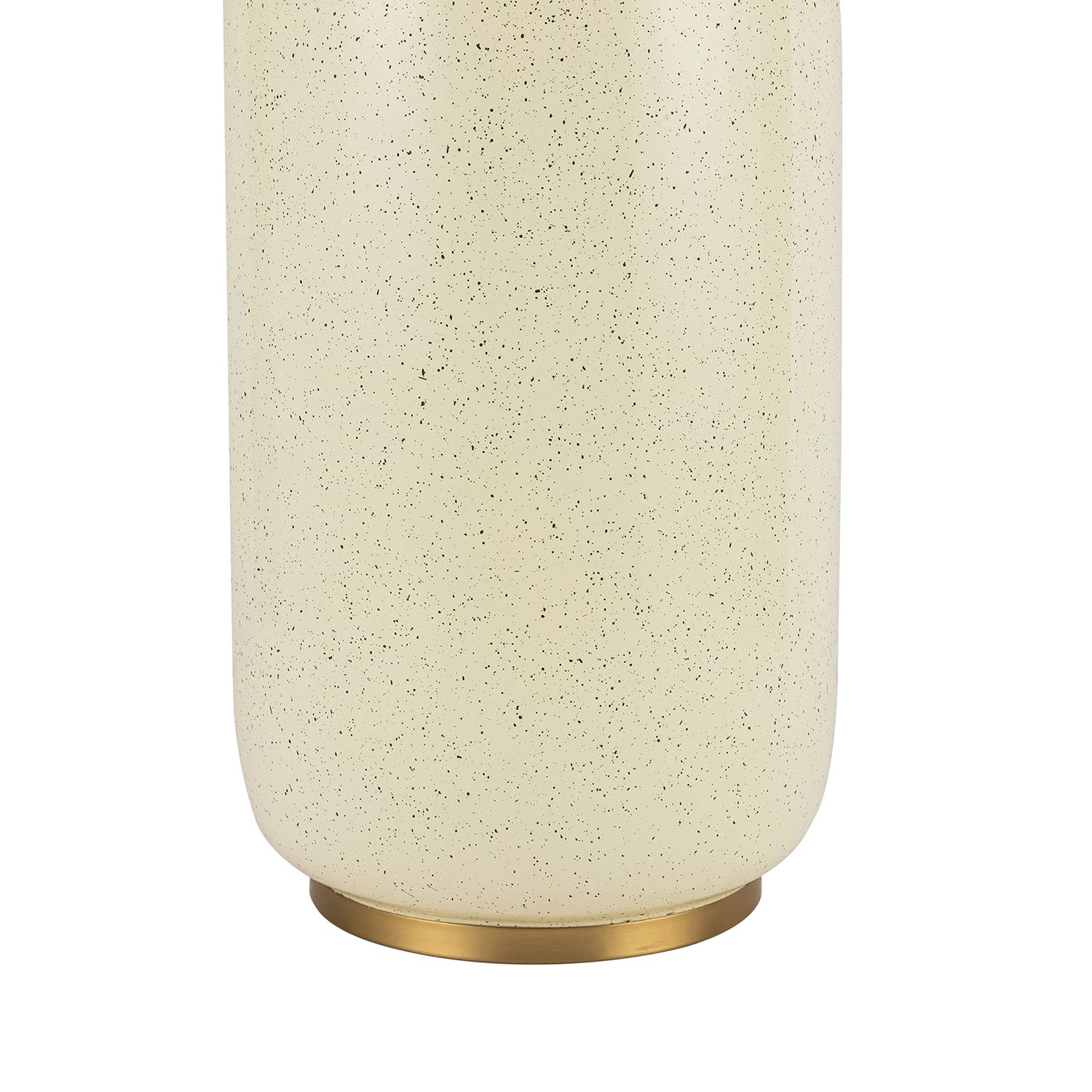 Trudy Table Lamp, Cream with Brass Accents