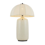 Trudy Table Lamp, Cream with Black Accents