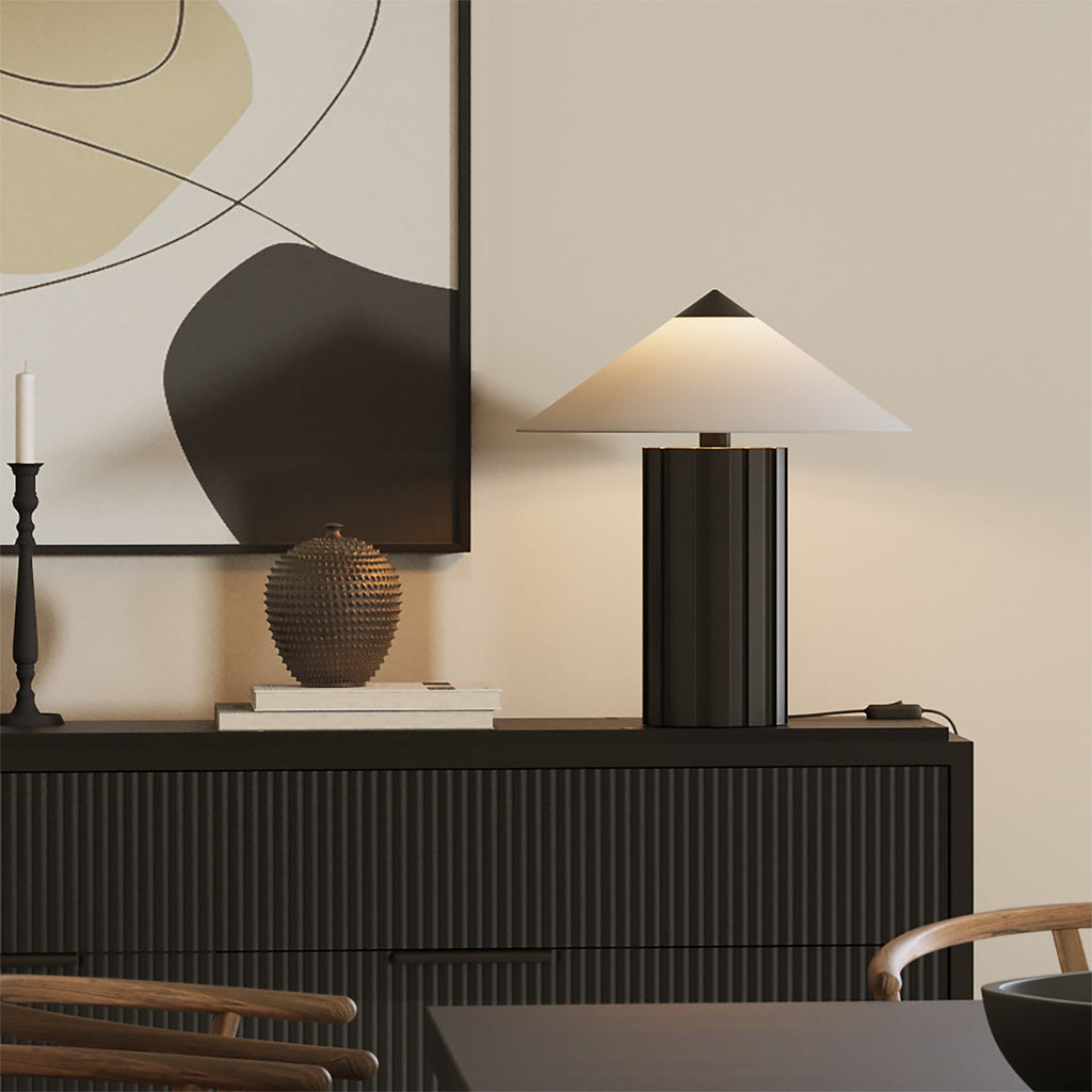 Lee Table Lamp, Textured Black