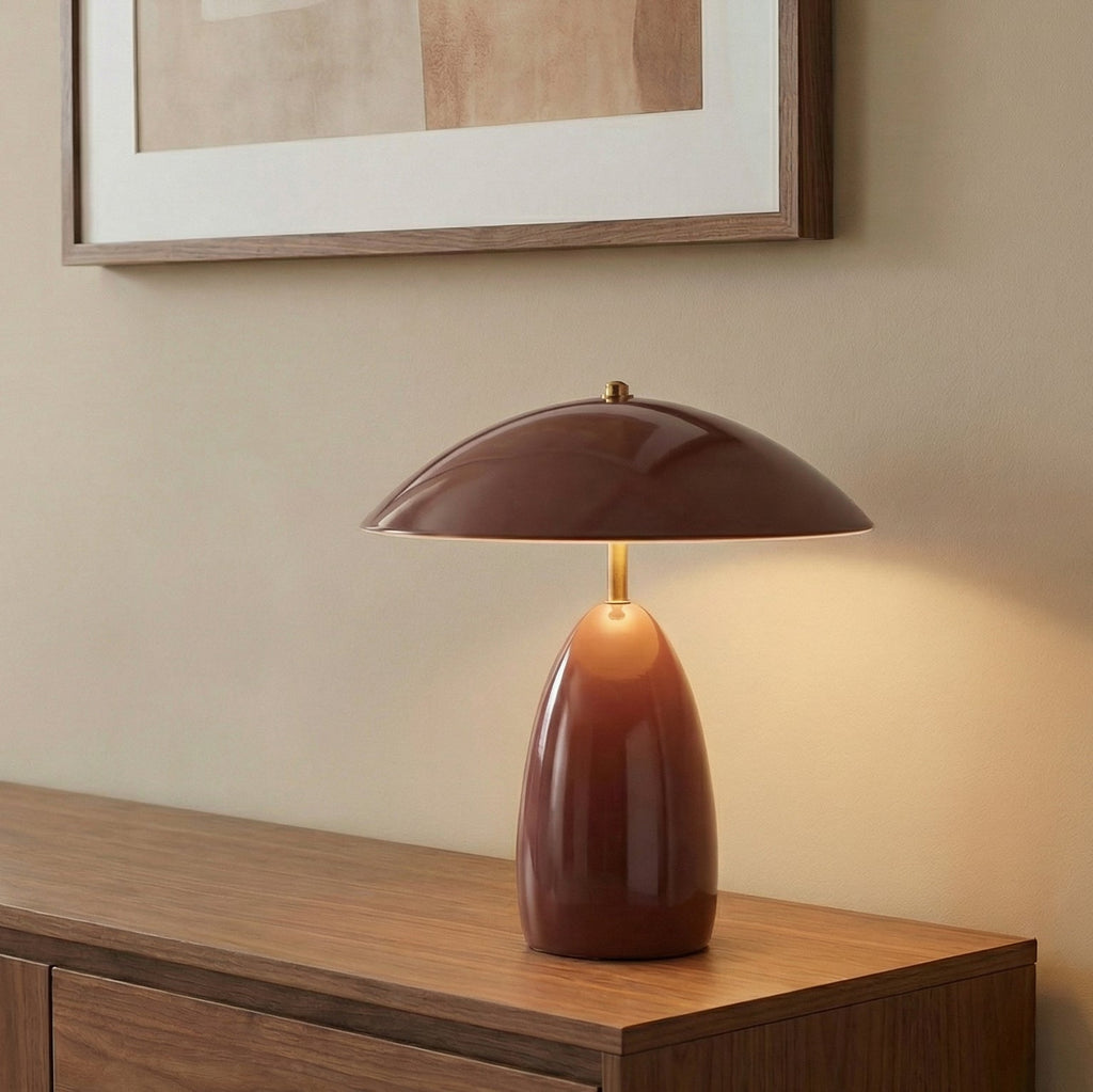 Aubrey LED Table Lamp, Maroon