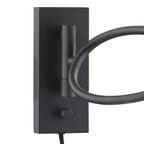 Odin Plug-In Wall Sconce 15", Forged Iron