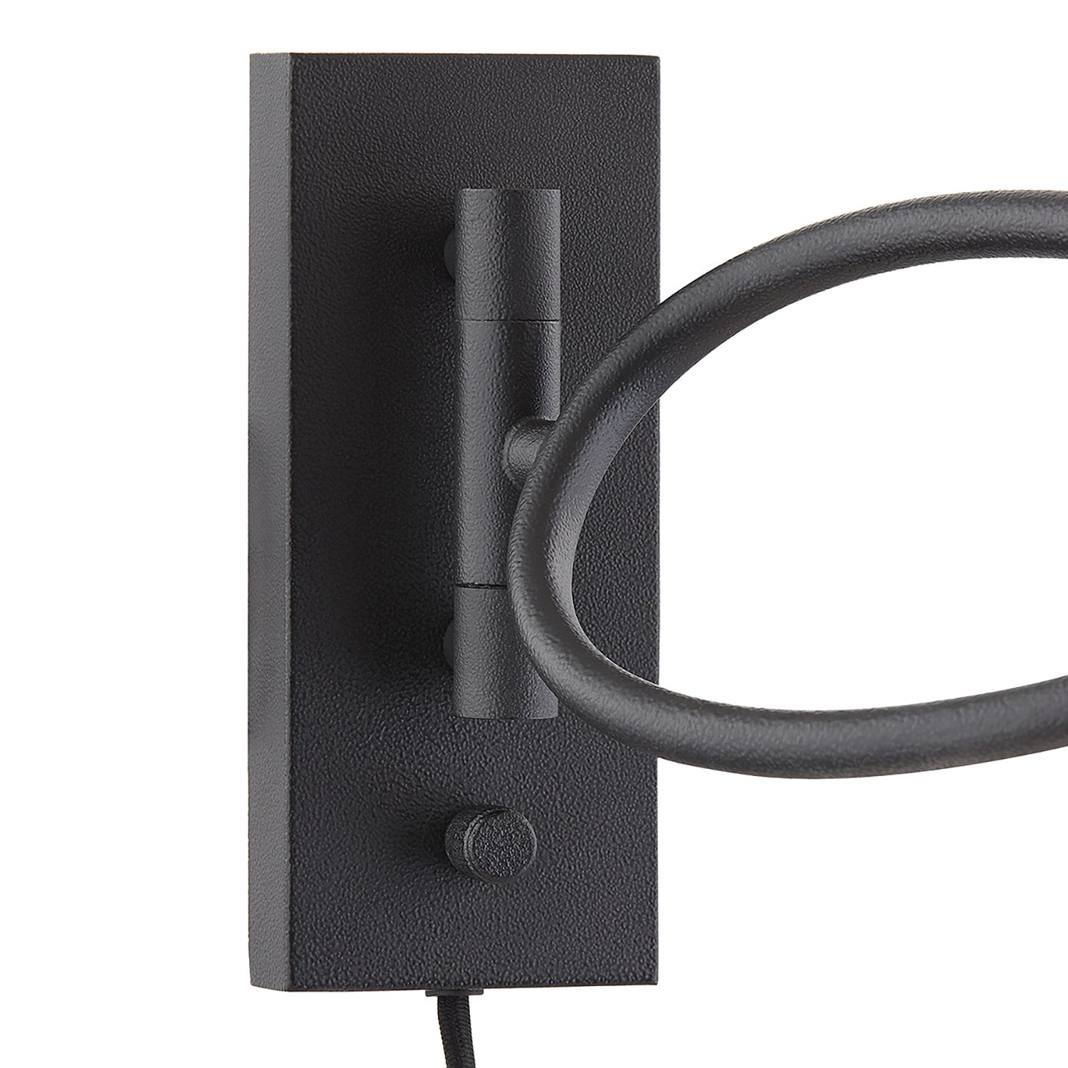 Odin Plug-In Wall Sconce 15", Forged Iron
