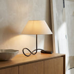Odin Table Lamp 18", Forged Iron