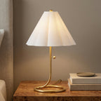 Nina Table Lamp, Aged Brass