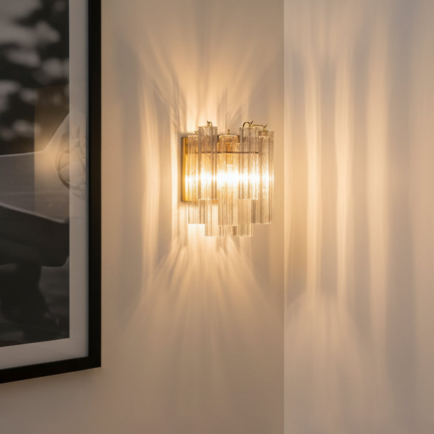 Grace Wall Sconce 14", Brass with Clear Glass