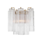 Grace Wall Sconce 14", Brass with Clear Glass