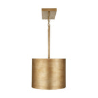 Reed Linear Chandelier 44", Textured Brushed Brass
