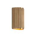 Leery Wall Sconce 12", Whitewash and Matte Brass