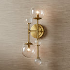 Lumi 2 Light Wall Sconce 20", Brass