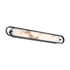 Inez LED Wall Sconce 36", Matte Black and Alabaster