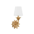 Ayla Wall Sconce 15" Gold and Opal Glass
