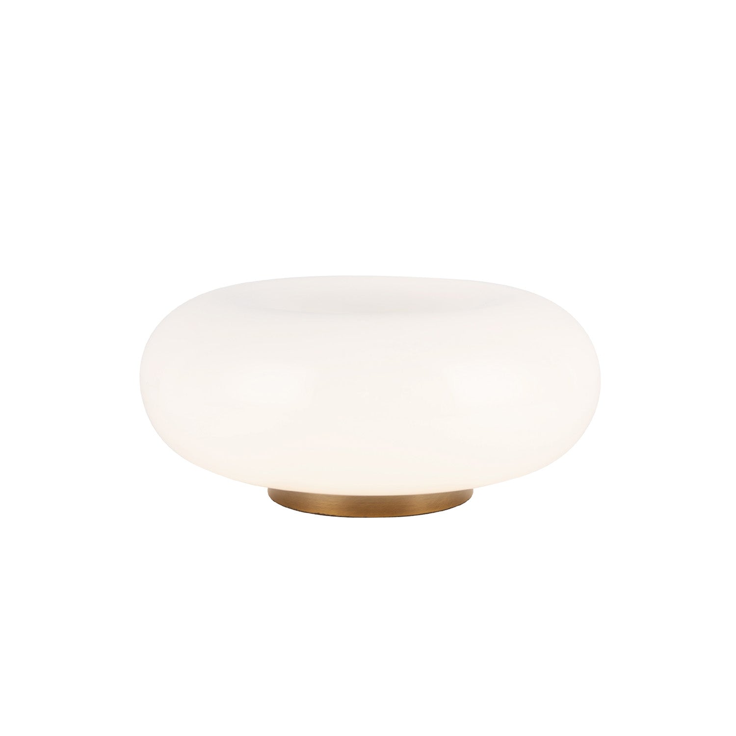 Otto LED Table Lamp 9", Aged Brass and Opal Glass