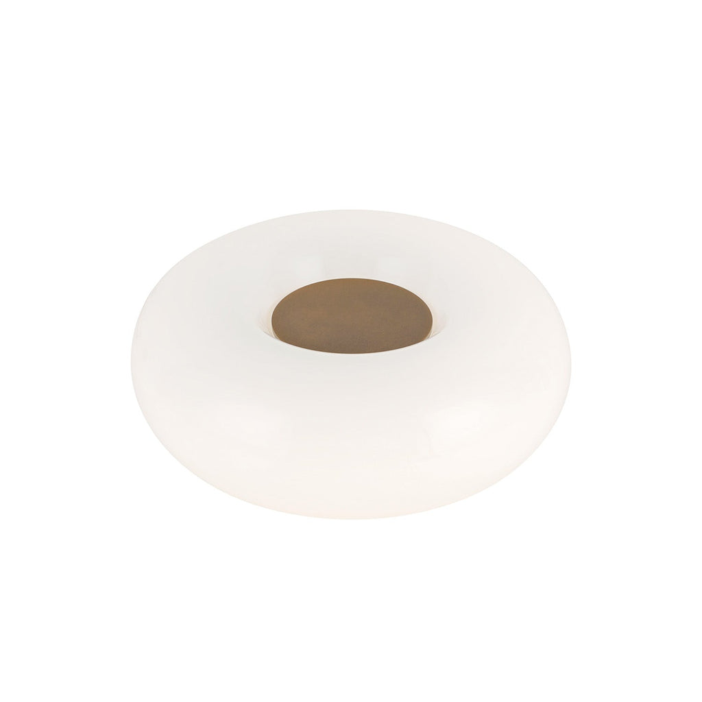 Otto LED Table Lamp 9", Aged Brass and Opal Glass
