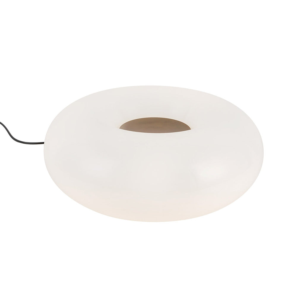 Otto LED Table Lamp 13", Aged Brass and Opal Glass