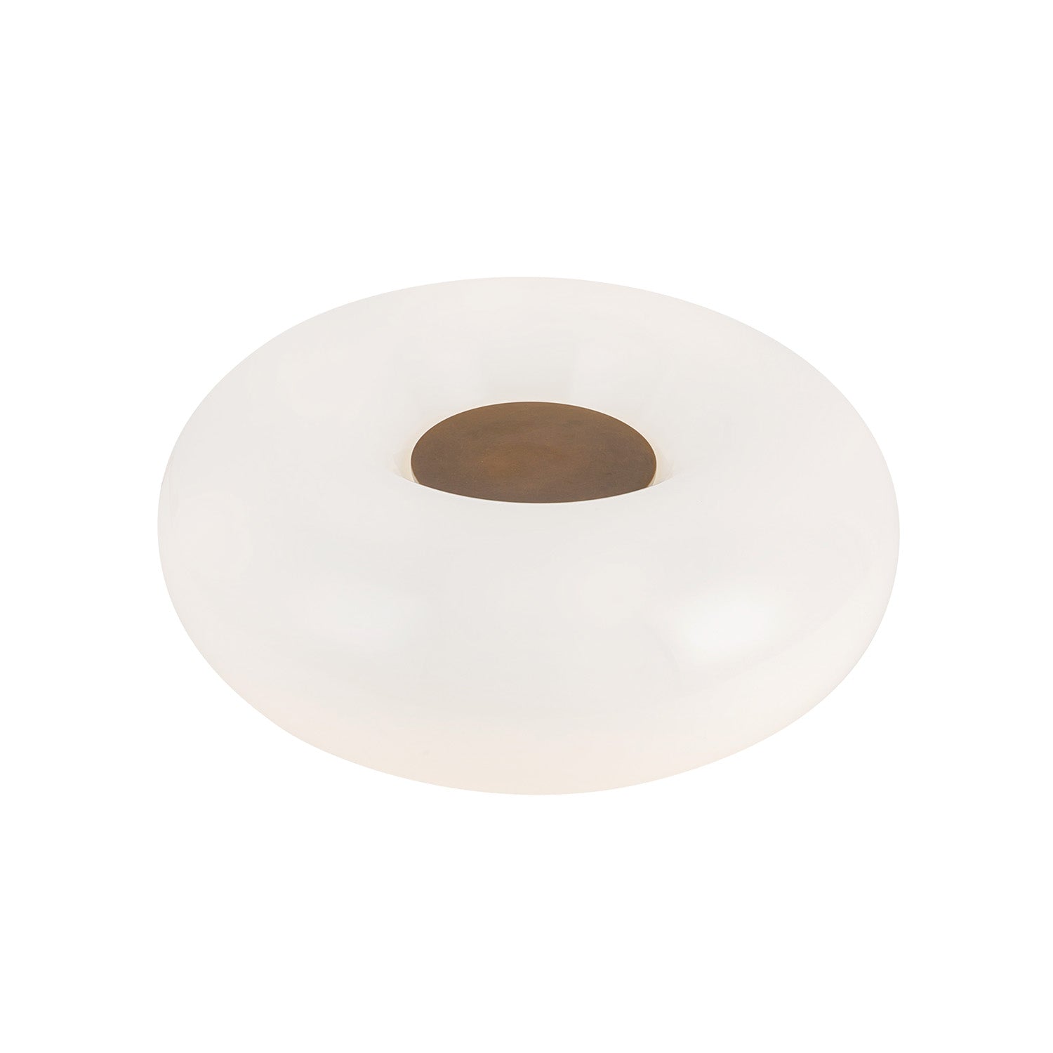 Otto LED Table Lamp 13", Aged Brass and Opal Glass
