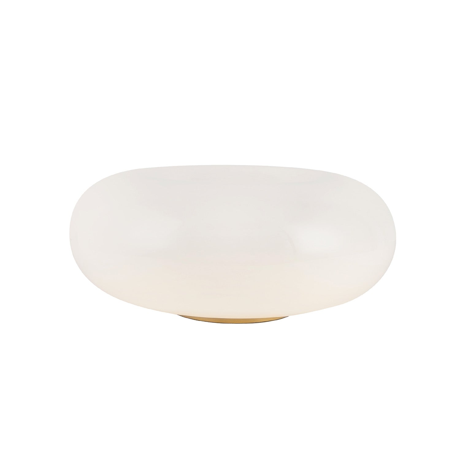 Otto LED Table Lamp 13", Aged Brass and Opal Glass