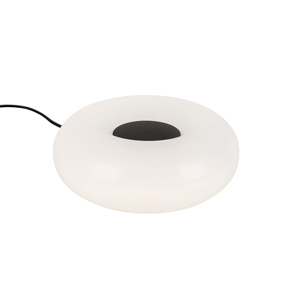 Otto LED Table Lamp 9", Matte Black and Opal Glass