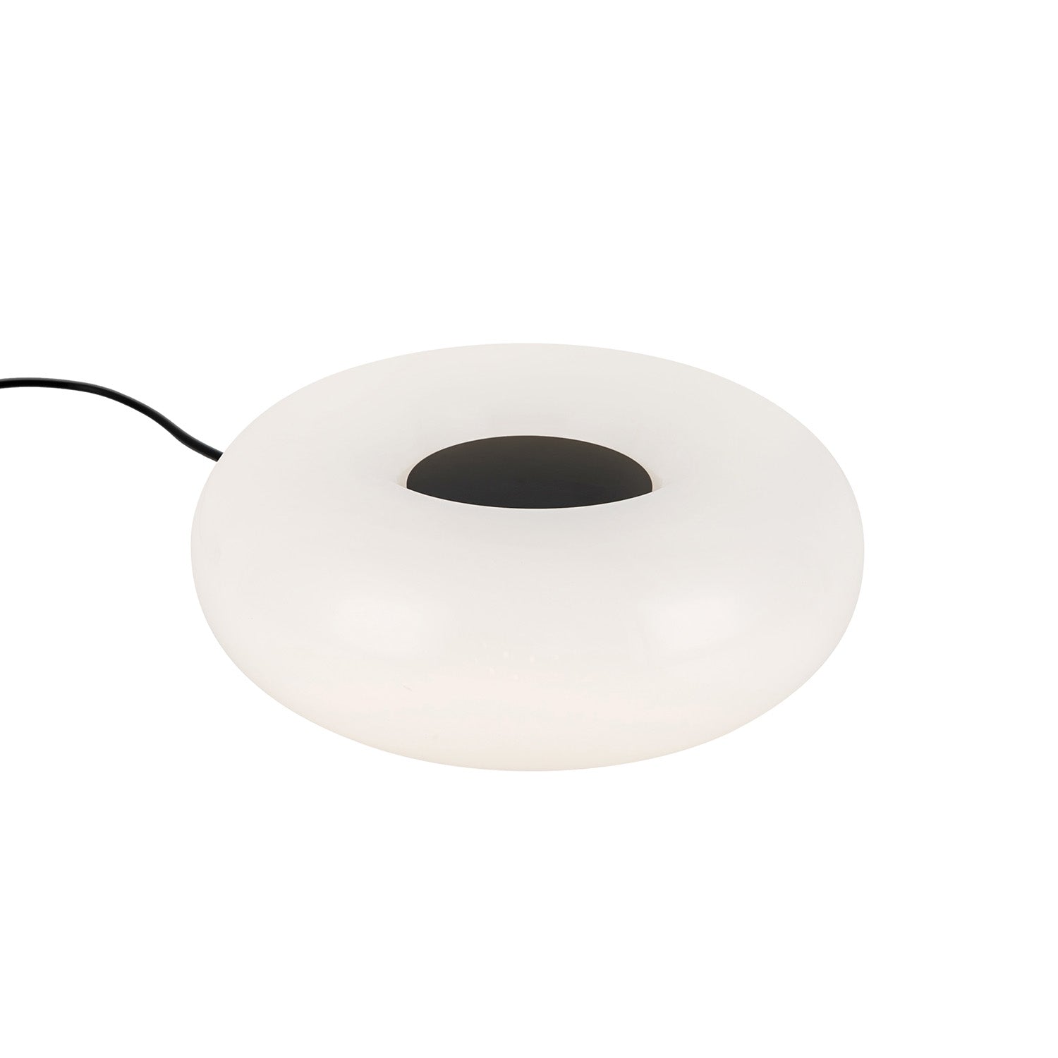 Otto LED Table Lamp 9", Matte Black and Opal Glass