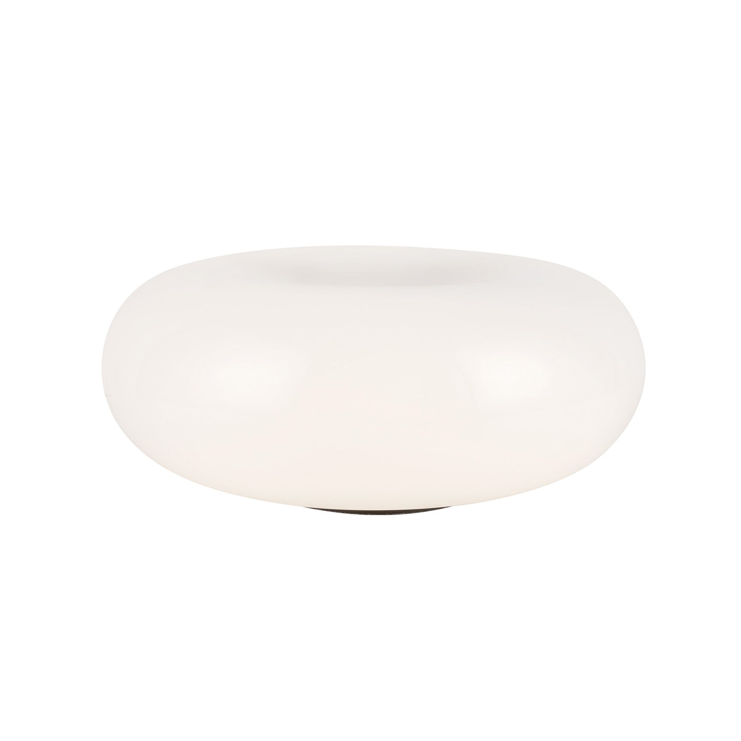 Otto LED Table Lamp 13", Matte Black and Opal Glass