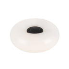 Otto LED Table Lamp 13", Matte Black and Opal Glass