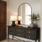 Laken Table Lamp 26", Textured Black