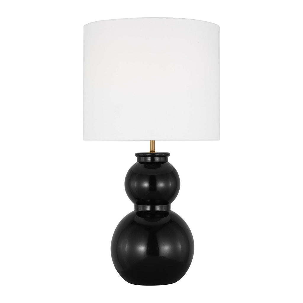 Truett Table Lamp 27", Glossy Black