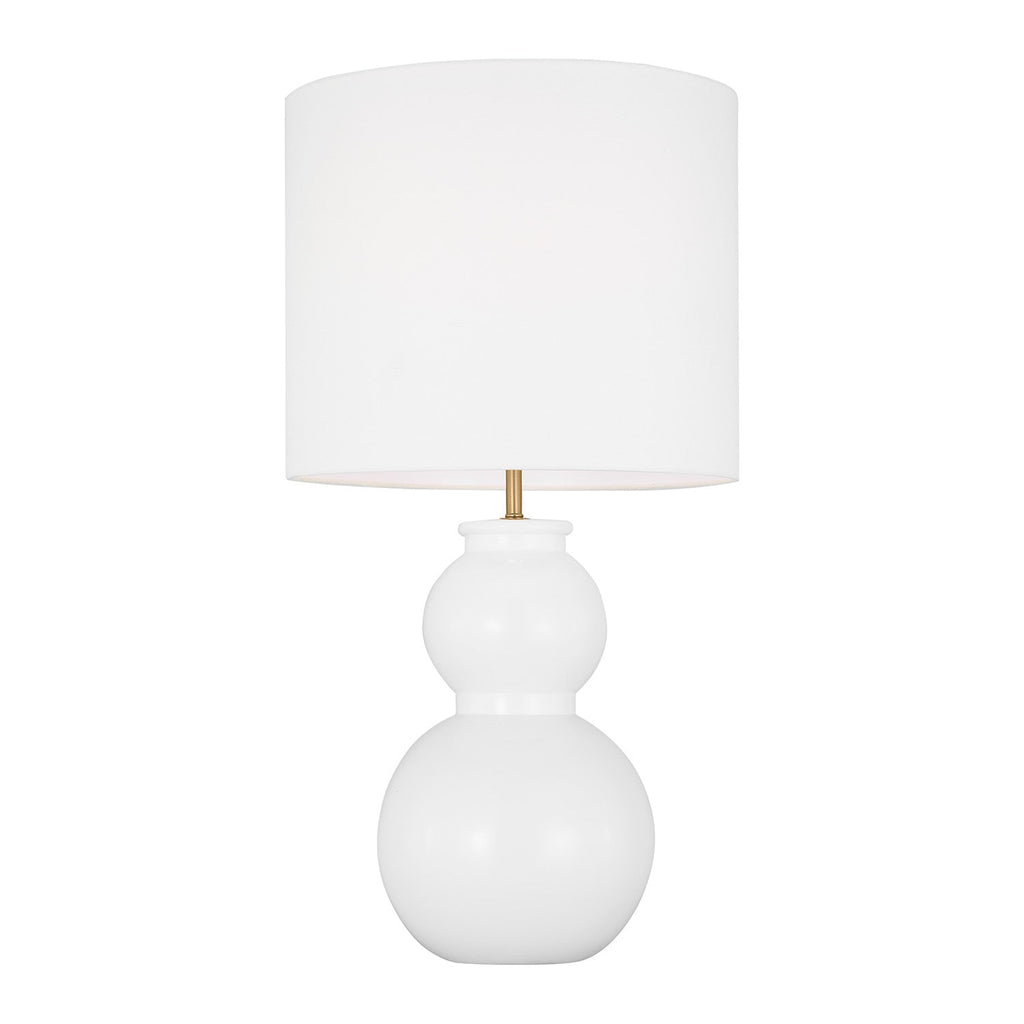 Truett Table Lamp 27", Glossy White