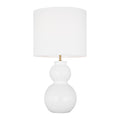 Truett Table Lamp 27", Glossy White
