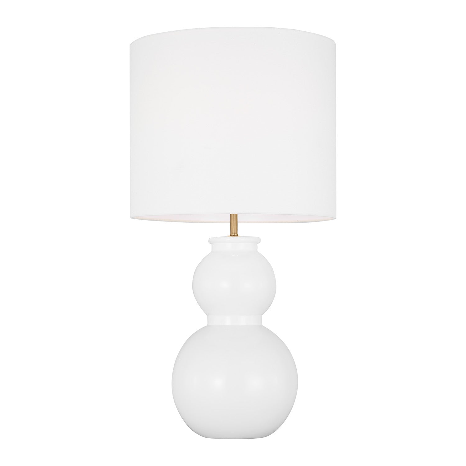 Truett Table Lamp 27", Glossy White